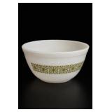 Pyrex Verde Square Flowers #402 1.5 Qt Bowl