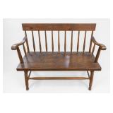 Wood Spindle-Back Deacon