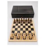 Lockheed Martin Wooden Chess Set W Board And Case