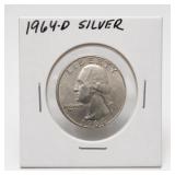 1964-D Washington Quarter, Silver