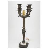 Ornate 4-Arm Candelabra Table Lamp