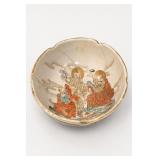 Japanese Satsuma Hand-Painted Immortals Bowl