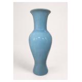 Tall Prem Collection Blue Ceramic Vase