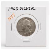 1963 Washington Quarter, Silver
