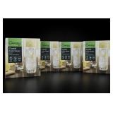Canopy Crystal Cooler Glasses, 4 Boxes, 16 Total