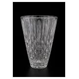 Diamond Cut Crystal Vase