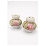 Hand Painted Floral Salt & Pepper Shakers