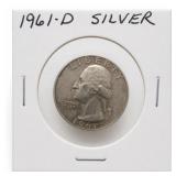 1961-D Washington Quarter, Silver