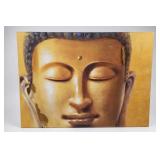 Buddha Face Canvas Painting 48 x 36 in