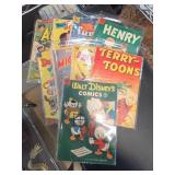 Dell Comic Book Lot: Disney, Terry-Toons & Henry