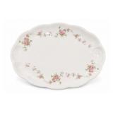 Edwin Knowles Floral Scalloped Serving Platter