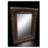 Ornate Gilt-Style Framed Wall Mirror