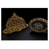 Ornate Brass Letter Holder