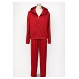 Nike Dri-Fit Red Hooded Track Suit