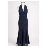 Rampage Navy Lace Dress 100% Nylon Size 3