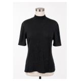 Lord & Taylor Acrylic Mock Turtleneck Top Med