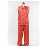 Asian Silk Jacket & Pants Set Made In Hong Kong