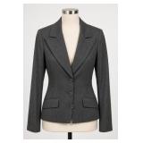 Arden B. Gray Pinstripe Blazer, Size 4