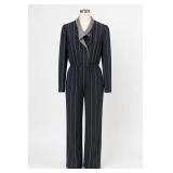 Comet Striped Long-Sleeve Jumpsuit