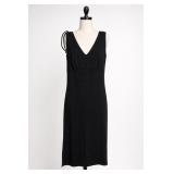Spanx Black Sleeveless V-Neck Midi Dress Small
