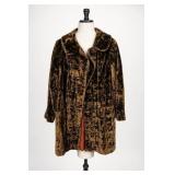 Brown Crushed Velvet Coat