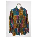 Pierre Cardin 100% Cotton Patchwork Shirt, Size L
