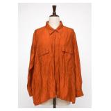 Canoco 100% Silk Button-Up Shirt