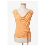Holesten 100% Cotton Draped Top Size L
