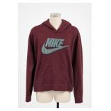 Nike Burgundy Pullover Hoodie Size L