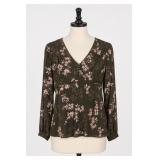 Ann Taylor Petites Floral Blouse Size 2P