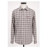 Cinch Plaid Long Sleeve Shirt Size S