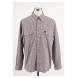 Cinch Check Button-Up Shirt Size S