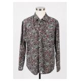 Cinch Paisley Button-Front Shirt Size S