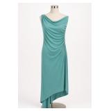 Laundry By Shelli Segal Ruched Turquoise Dress