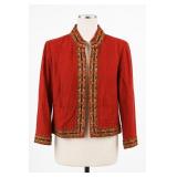 Randolph Duke 100% Silk Embellished Jacket