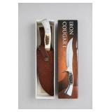 Iron Cougar 1 Hunting Knife With Sheath