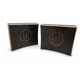 Hyde Park Gothic H Monogram Bookends