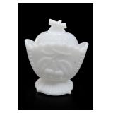 Westmoreland Milk Glass Sugar Bowl With Lid