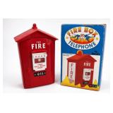 Randix Fire Boy Telephone With Original Box