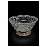 Anchor Hocking Wexford Silverplate Pedestal Bowl