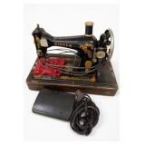 Singer Sewing Machine With Cabinet And Foot Pedal