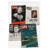 4 LIFE Magazines: 1947, 1965 & JFK Edition