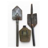 Military Folding Shovels, Canteen & Cover