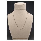 Sterling Silver 17in Box Chain Necklace