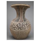 Large Textured Ceramic Vase