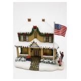 Thomas Kinkade Village Post Office Sculpture