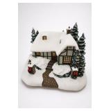 Thomas Kinkade Christmas Cottage Sculpture