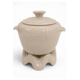 Frankoma Mayan Aztec Bean Pot Tureen & Warmer