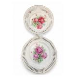 Schumann Bavaria Floral Plates, Pair