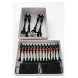 Christmas Village Lighted Street Lamp Set